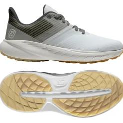 Chaussures sans crampons Footjoy Flex Women White Grey Charcoal