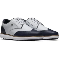 Chaussures sans crampons Footjoy Women's Traditions Spikeless White Navy White