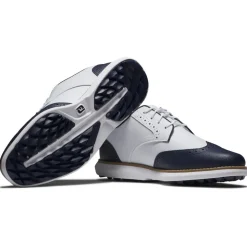Chaussures sans crampons Footjoy Women's Traditions Spikeless White Navy White