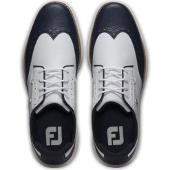 Chaussures sans crampons Footjoy Women's Traditions Spikeless White Navy White