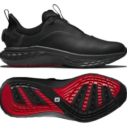 Chaussures sans crampons Footjoy Quantum BOA Black Grey Red