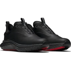 Chaussures sans crampons Footjoy Quantum BOA Black Grey Red