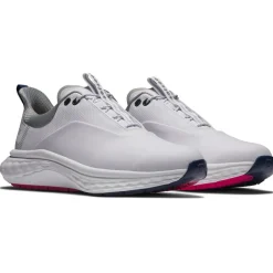 Chaussures sans crampons Footjoy Quantum White Blue Pink