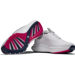 Chaussures sans crampons Footjoy Quantum White Blue Pink