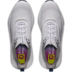 Chaussures sans crampons Footjoy Quantum White Blue Pink