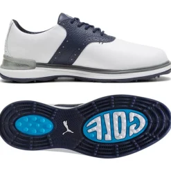 Chaussures sans crampons Puma Golf Avant White Deep Navy Speed Blue