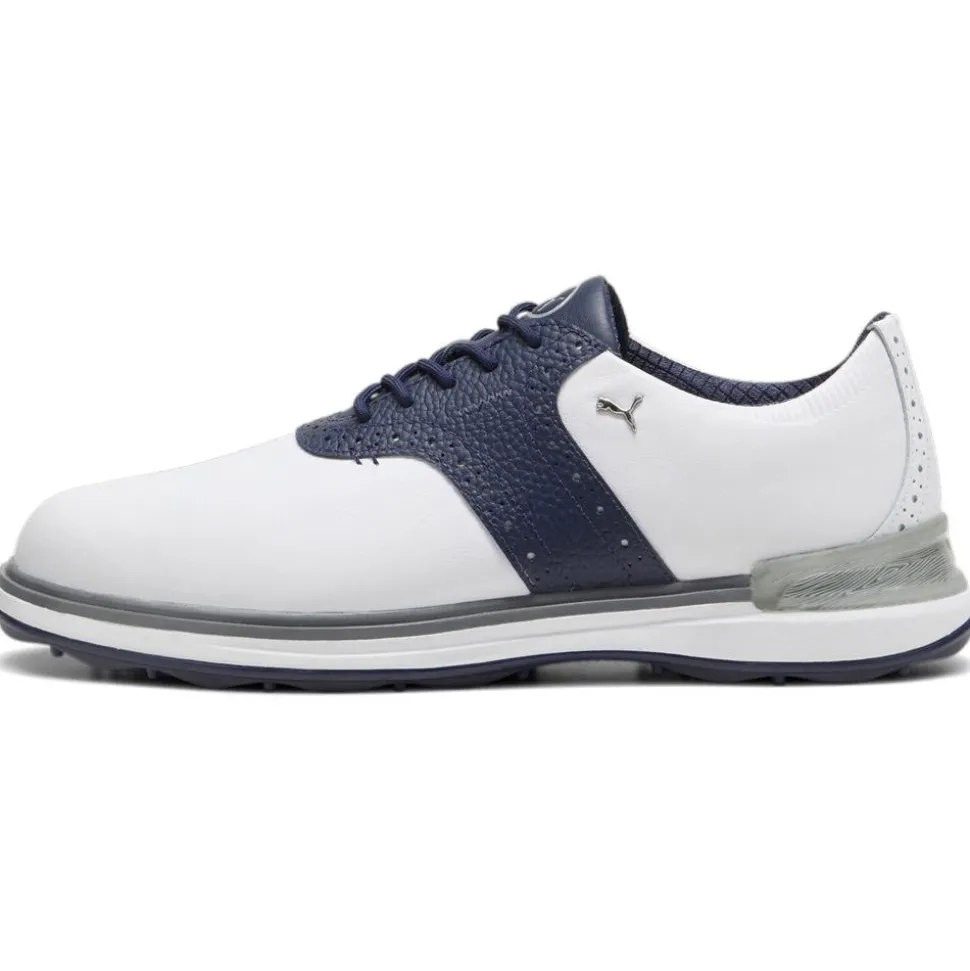 Chaussures sans crampons Puma Golf Avant White Deep Navy Speed Blue
