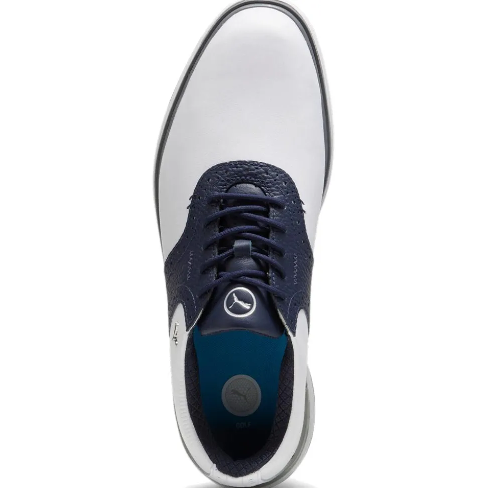 Chaussures sans crampons Puma Golf Avant White Deep Navy Speed Blue