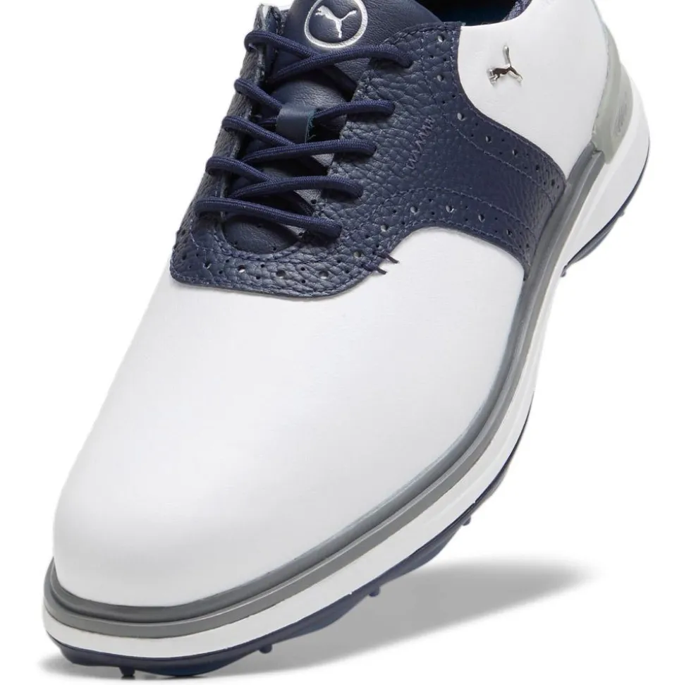 Chaussures sans crampons Puma Golf Avant White Deep Navy Speed Blue