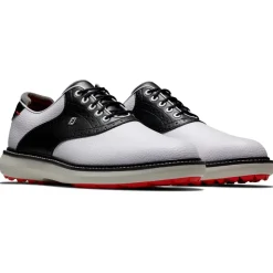 Chaussures sans crampons Footjoy Traditions Spikeless White Black