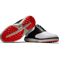 Chaussures sans crampons Footjoy Traditions Spikeless White Black