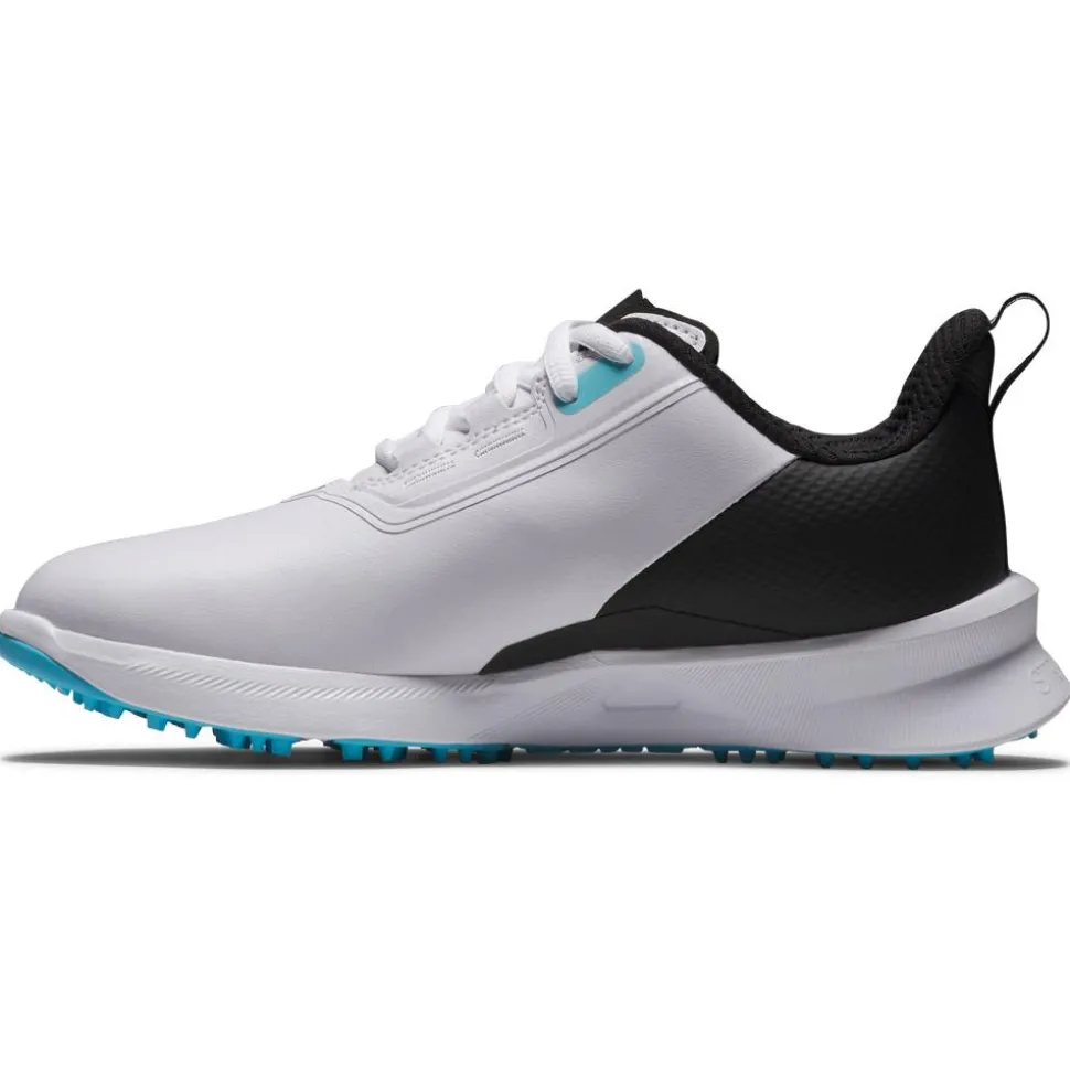 Chaussures sans crampons Footjoy Juniors Fuel White Black Blue