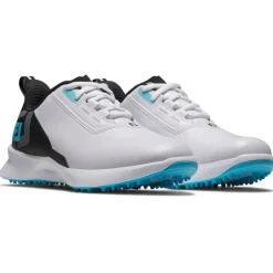 Chaussures sans crampons Footjoy Juniors Fuel White Black Blue