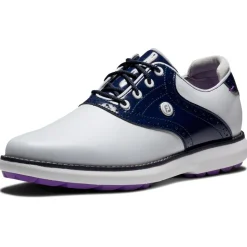 Chaussures sans crampons Footjoy Women's Traditions Spikeless White Navy