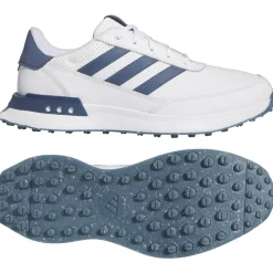 Chaussures sans crampons adidas S2G SL Leather 24 White Collegiate Navy Silver Metal
