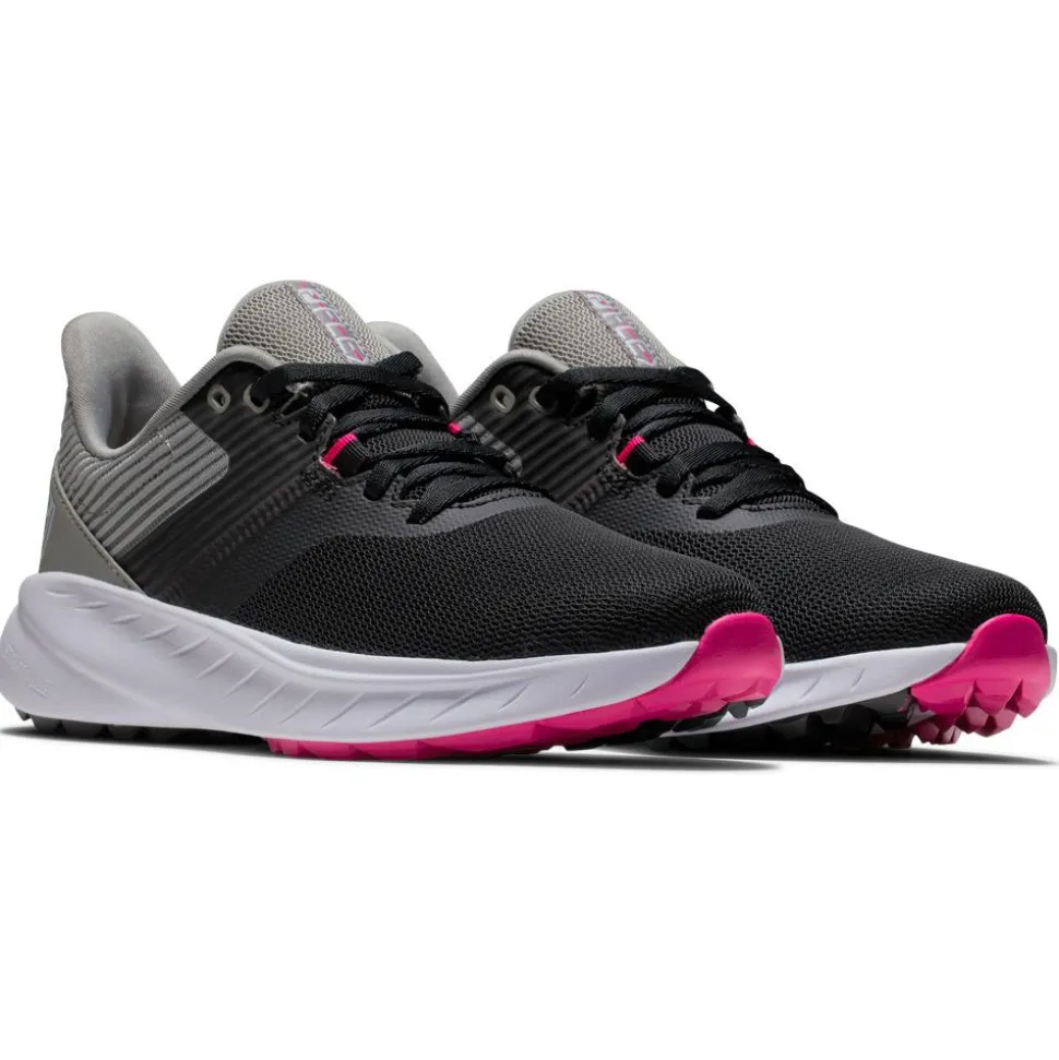 Chaussures sans crampons Footjoy Flex Women Black Grey White