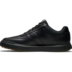 Chaussures sans crampons Footjoy Contour Casual Black Black Tan