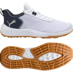 Chaussures sans crampons Puma Golf Fusion Crush Sport White Deep Navy Gum