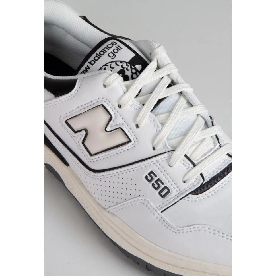 Chaussures sans crampons New Balance 550 Golf SL White Black