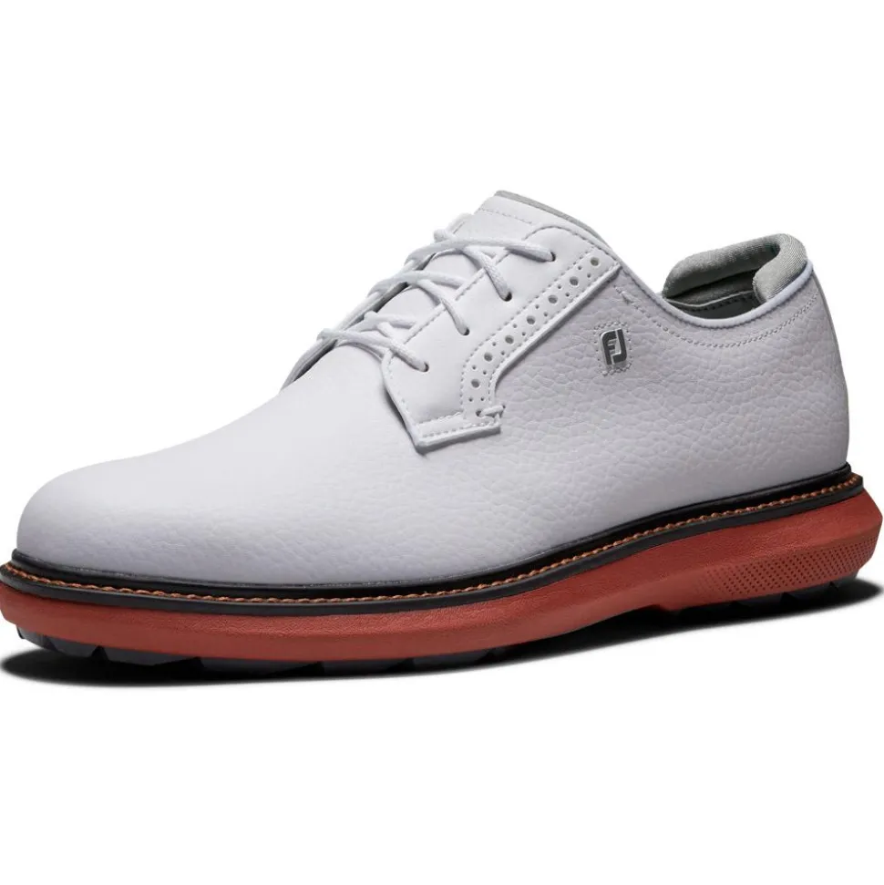 Chaussures sans crampons Footjoy Traditions Blucher White White Brick