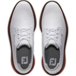 Chaussures sans crampons Footjoy Traditions Blucher White White Brick