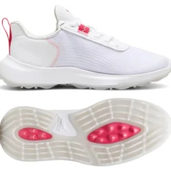 Chaussures sans crampons Puma Golf Fusion Crush Sport W White Garnet Rose