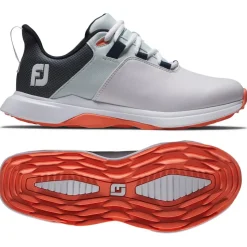 Chaussures sans crampons Footjoy Prolite Women White Blue Coral