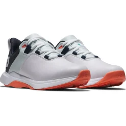 Chaussures sans crampons Footjoy Prolite Women White Blue Coral