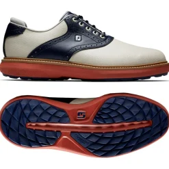 Chaussures sans crampons Footjoy Traditions Spikeless Cream Navy