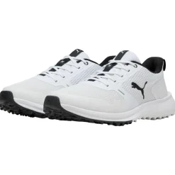 Chaussures sans crampons Puma Golf Fusion Grip 6 White Black