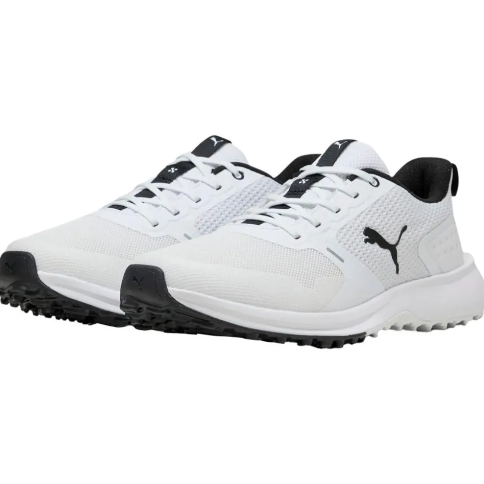 Chaussures sans crampons Puma Golf Fusion Grip 6 White Black