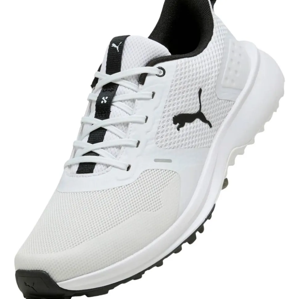 Chaussures sans crampons Puma Golf Fusion Grip 6 White Black