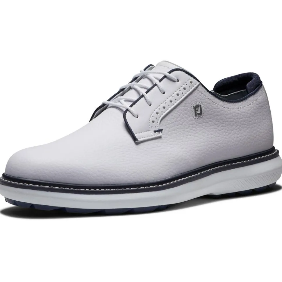 Chaussures sans crampons Footjoy Traditions Blucher White White Navy