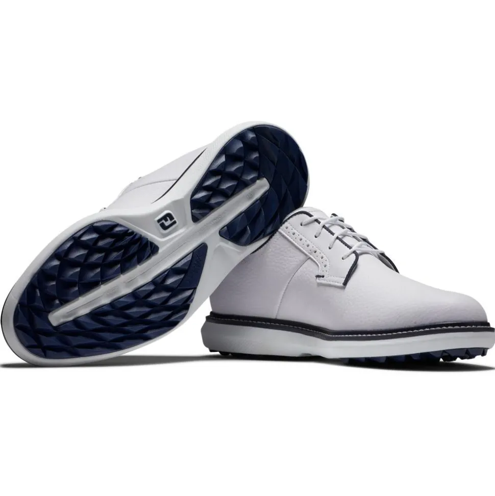 Chaussures sans crampons Footjoy Traditions Blucher White White Navy