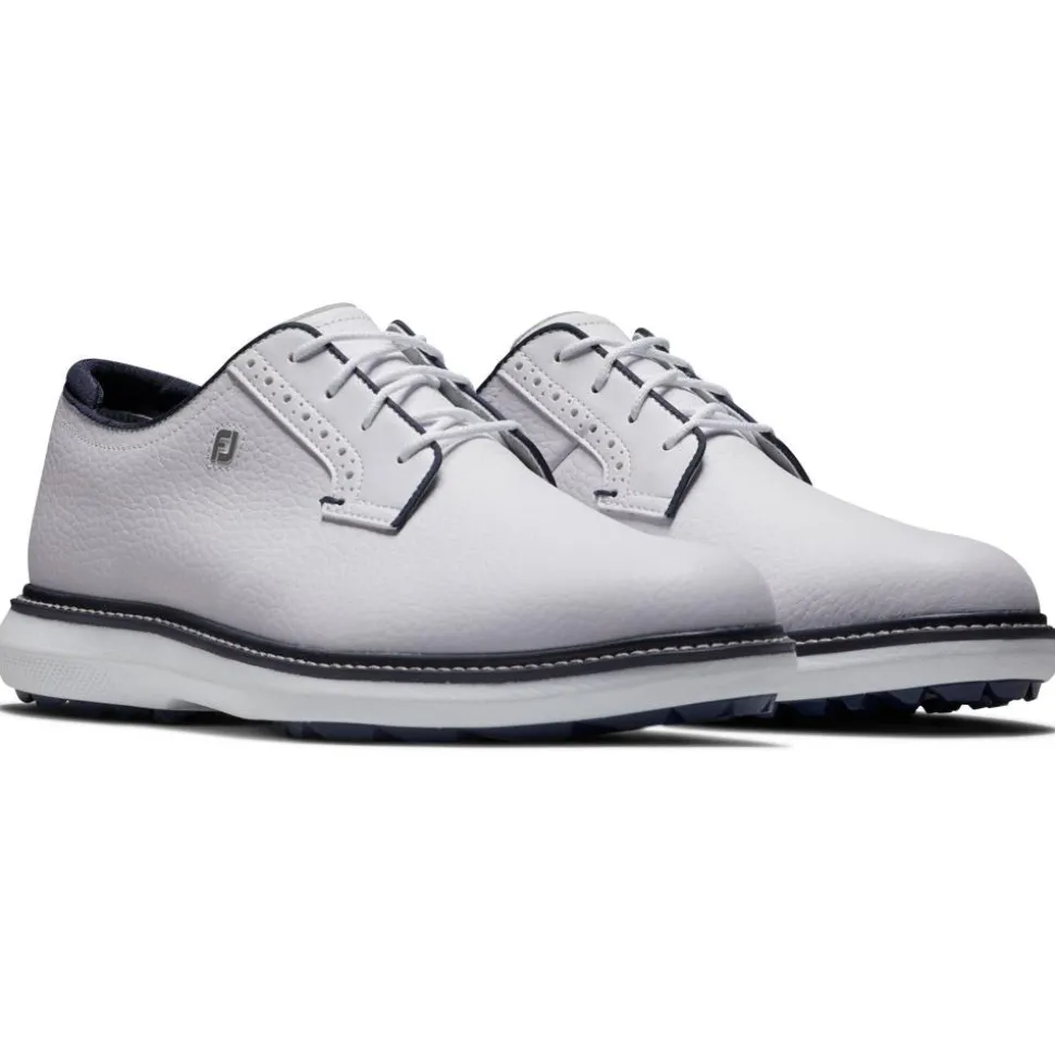 Chaussures sans crampons Footjoy Traditions Blucher White White Navy