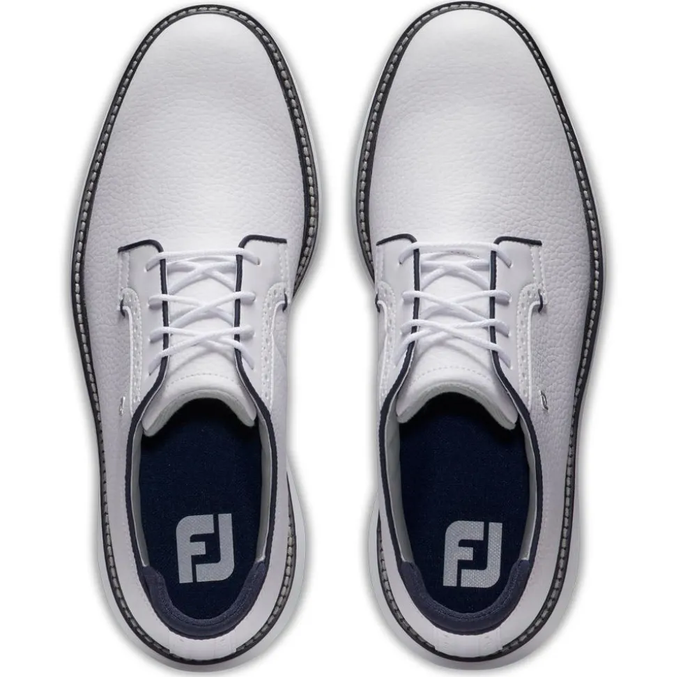 Chaussures sans crampons Footjoy Traditions Blucher White White Navy