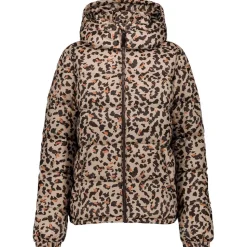 Doudoune Jott Prague Print Beige Leopard