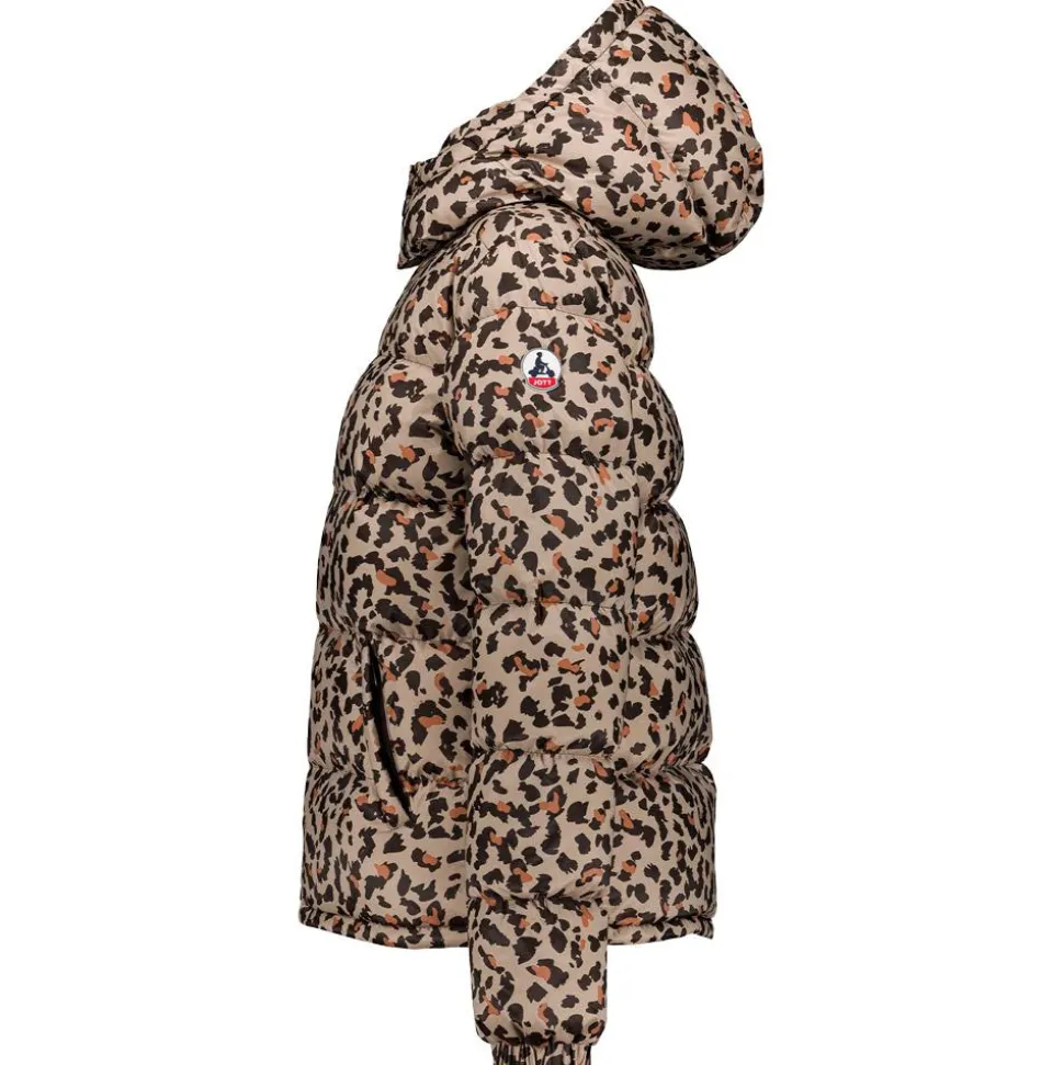 Doudoune Jott Prague Print Beige Leopard