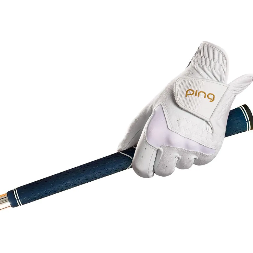 Gants cuirs classiques (Unité) Ping Ladies Sport Glove 233 White Gold