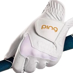 Gants cuirs classiques (Unité) Ping Ladies Sport Glove 233 White Gold