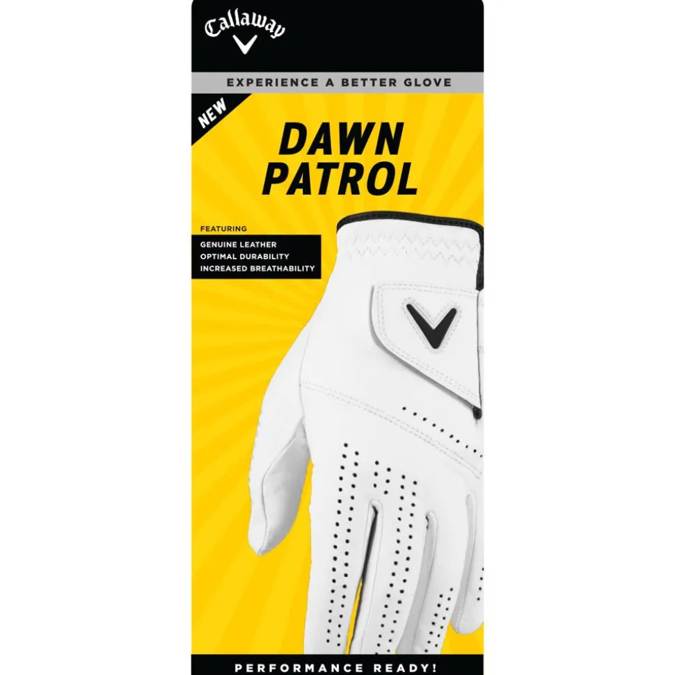 Gants cuirs classiques (Unité) Callaway Golf Dawn Patrol White