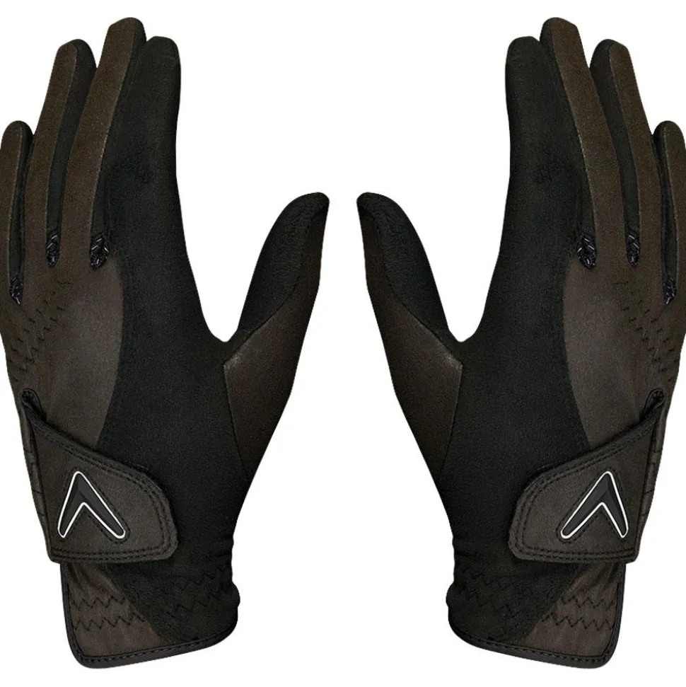 Gants synthetiques pluie (Unité/Paires) Callaway Golf Opti Grip Black (Paire)
