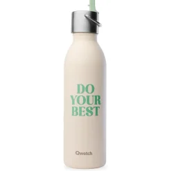 Gourde Qwetch Active 600 ml (Bouchon Sport) Level Up Sable