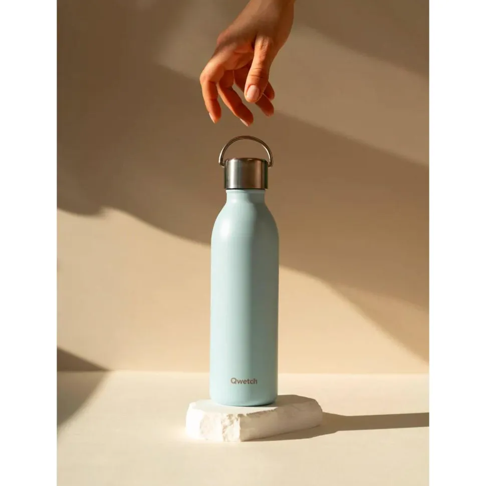 Gourde Qwetch Active 600ml Matt Pastel Bleu