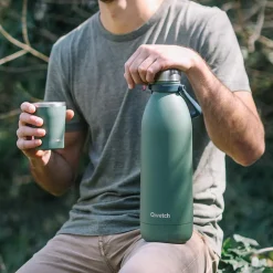 Gourde Qwetch Titan 1.5L Matt Granite Kaki