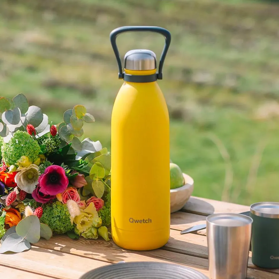 Gourde Qwetch Titan 1.5L Matt Pop Jaune