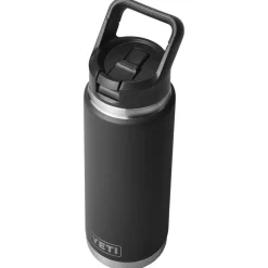 Gourde Yeti Rambler 26 Oz (760ml) Straw Bottle Black