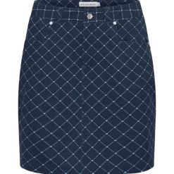 Jupe Rohnisch Chie Comfort Skort Micro R Check Navy