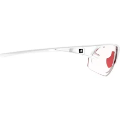 Lunettes de soleil AZR Fast Mat Blanc Irisé Rouge Photochromic