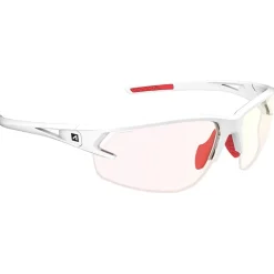 Lunettes de soleil AZR Fast Mat Blanc Irisé Rouge Photochromic